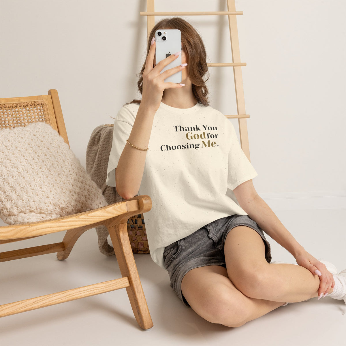 Thank You God For Choosing Me T-Shirt — Inspirational Christian Tee